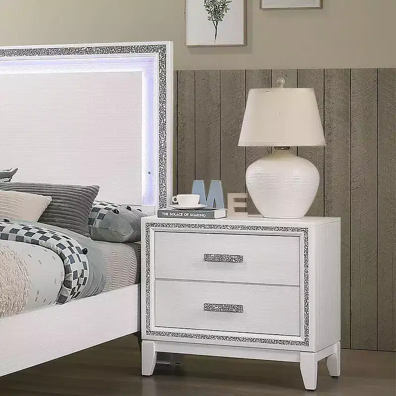 Acme Furniture Haiden Nightstand White Finish