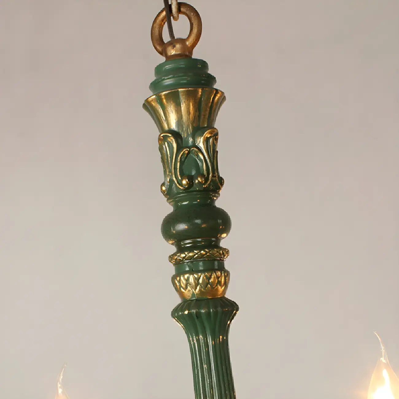 Traditional Adjustable 6-light Empire Wood Candelabra Chandelier