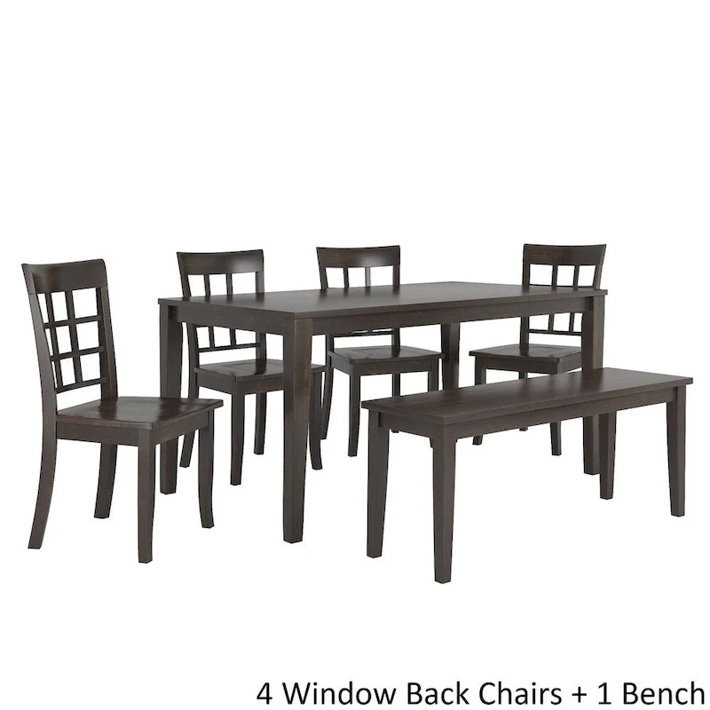 Wilmington II 60-Inch Rectangular Antique Black Dining Set by iNSPIRE Q Classic