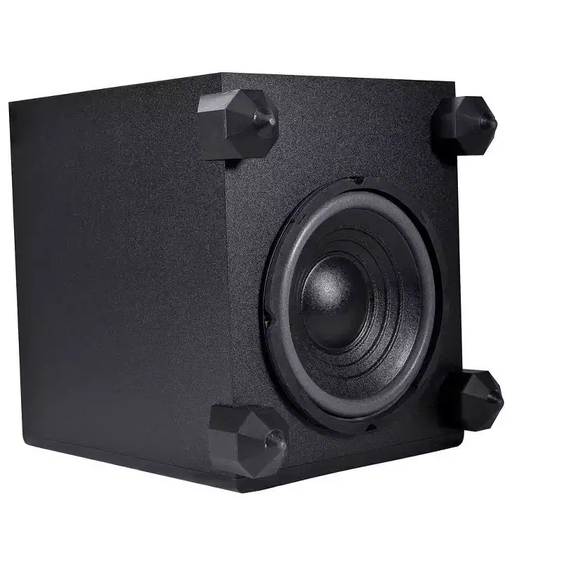 Monoprice 5.1 Channel Home Theater Satellite Speakers And Subwoofer - Black