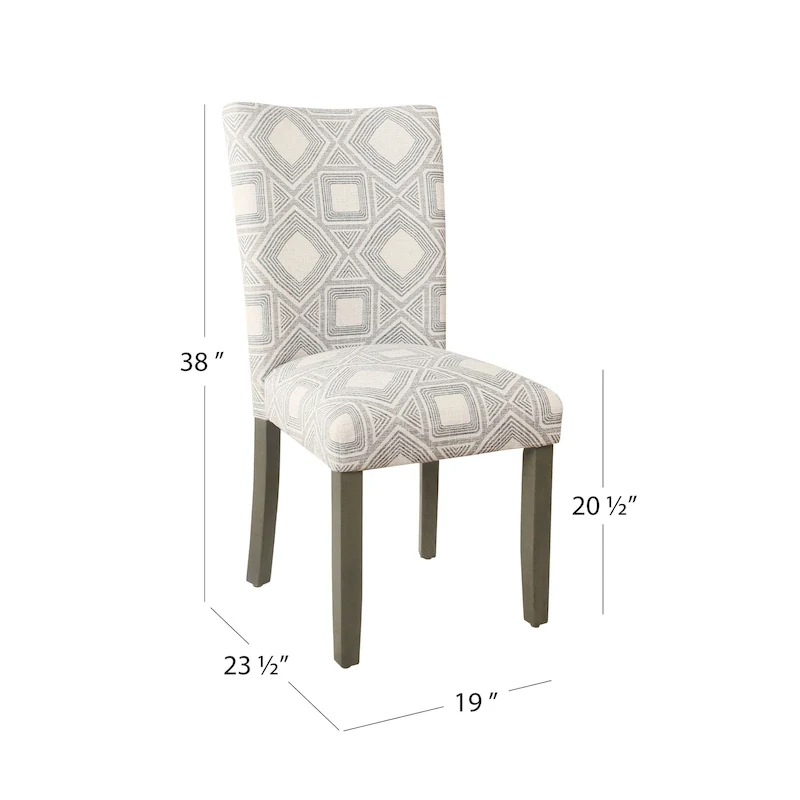 HomePop Classic Parsons Dining Chair - Set of 2