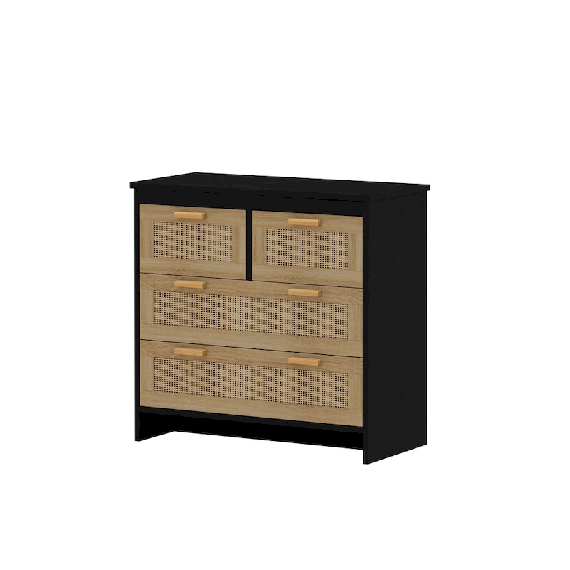 GEITIN 4 Drawers Rattan Cabinet
