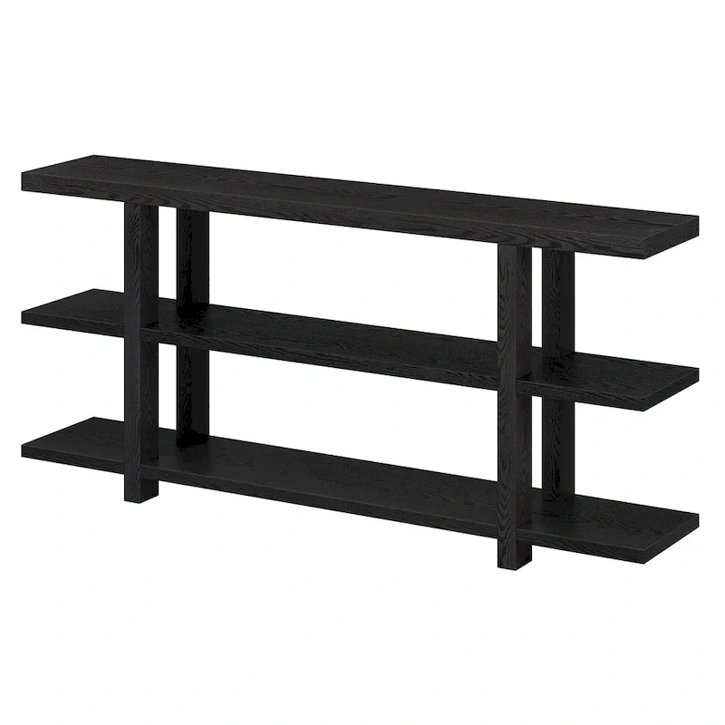 Rectangular Console Table with Storage Shelf