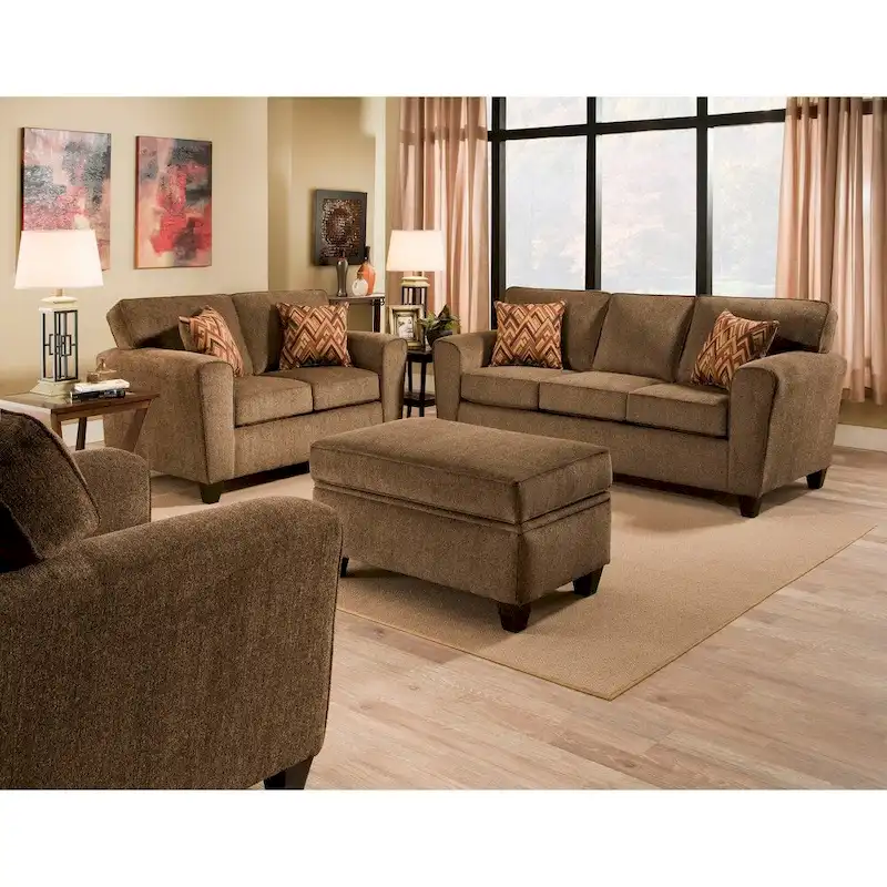 Hillingdon Sofa (Brown/ Cream/ Denim)