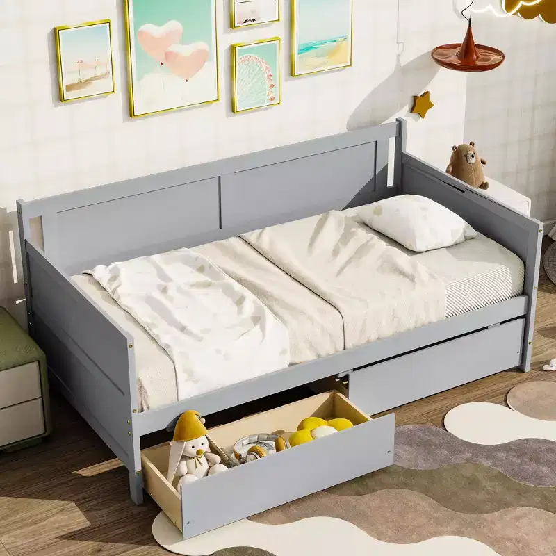 MAYEERTY Full Bunk Bed Safety Rail High Weight Capacity Heavy-Duty Metal