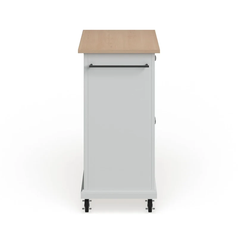 Compact Wood Top Kitchen Cart - 31W x 18D x 35.5H