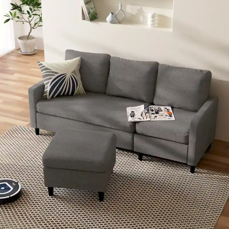 Priage by ZINUS Convertible Sectional Sofa with Reversible Chaise