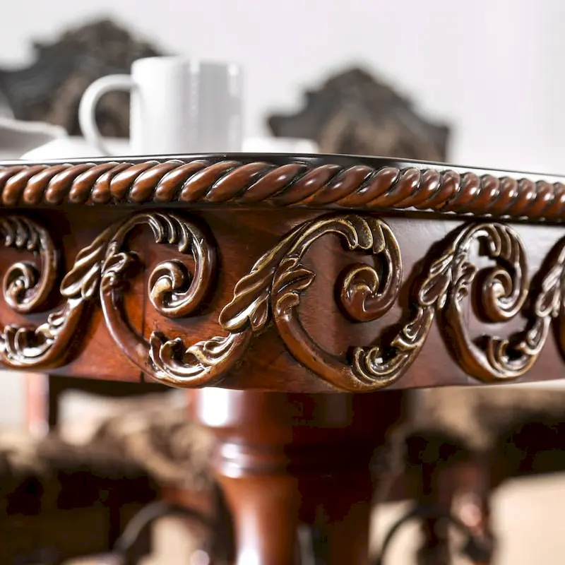 Nald Cherry 120-inch Wood Expandable Dining Table