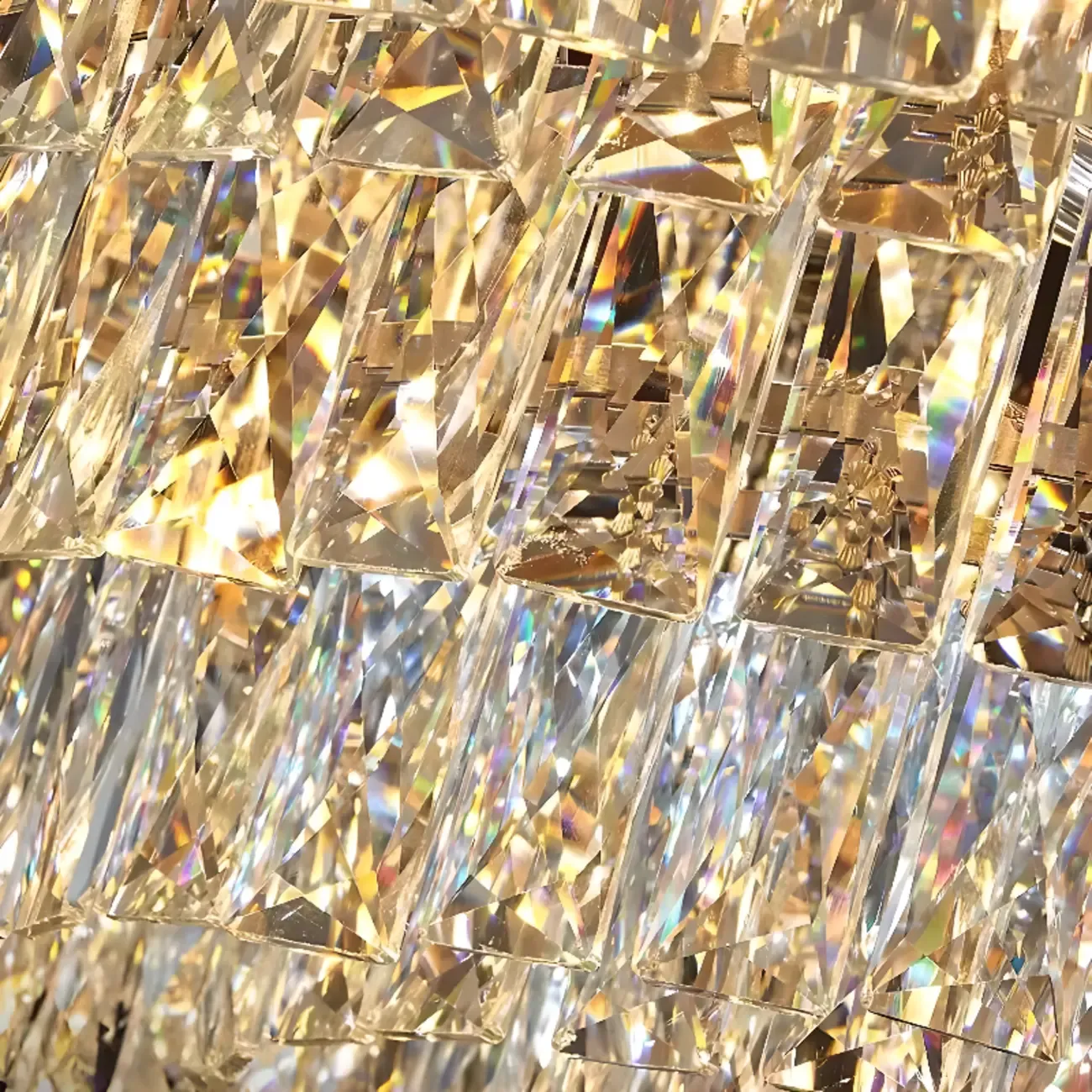 Adjustable Modern Luxury Crystal Chandelier with Multi-Tier