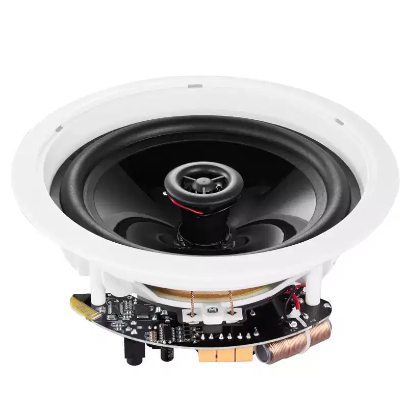 VEVOR 2 PCs 6.5'' Bluetooth in Ceiling Speakers, 150W, Flush Mount Ceiling & in-Wall Speaker System with 8Impedance 89dB Sensitivity,White