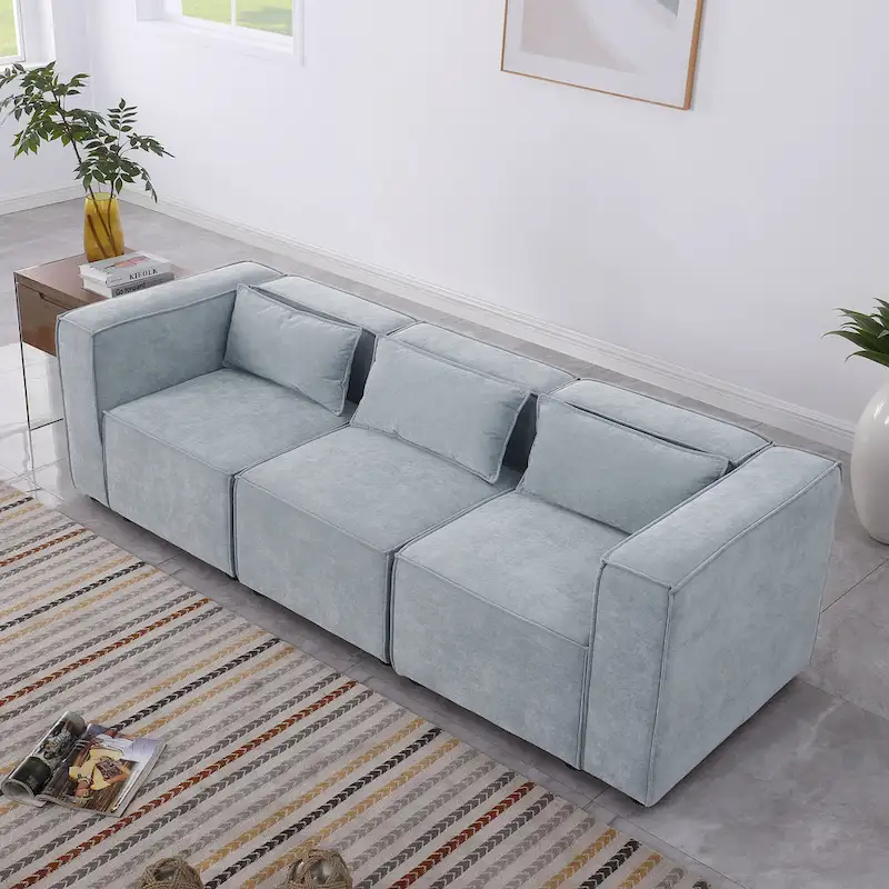 Free Combination Chenille Upholstered Modular Sectional Sofa