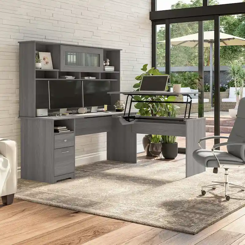 Cabot 72W Home Office Computer Desk with Drawers by Bush Furniture