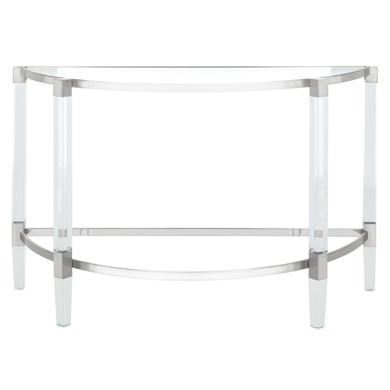 SAFAVIEH Couture Gunel Acrylic Console Table - 47.2 W x 17.7 L x 28.7 H - 47Wx18Dx29H