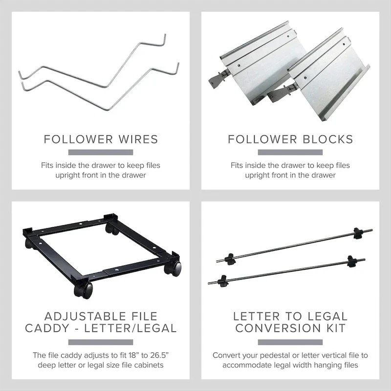 Hirsh 22-in Deep 3 Drawer, Letter Width, Vertical File Cabinet