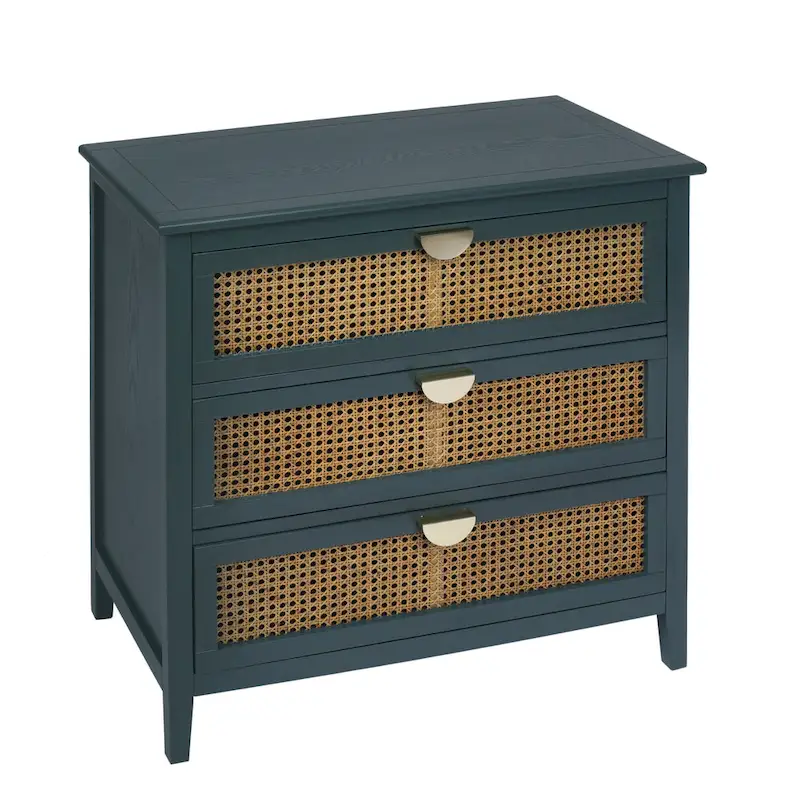 Rattan 3-Drawers Cabinet