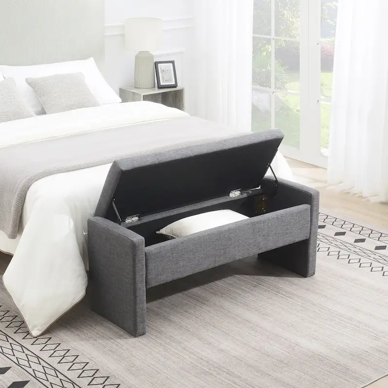 GDFStudio- Alice Foam Bed End Bench with Storage