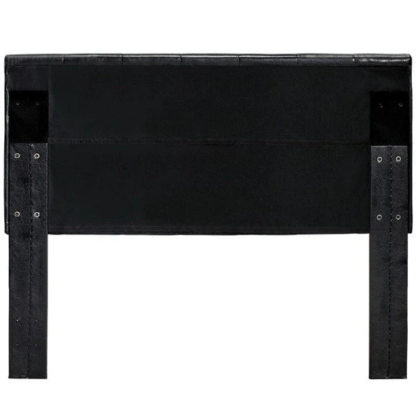Furniture of America Luxi Modern Tufted Faux Leather Headboard