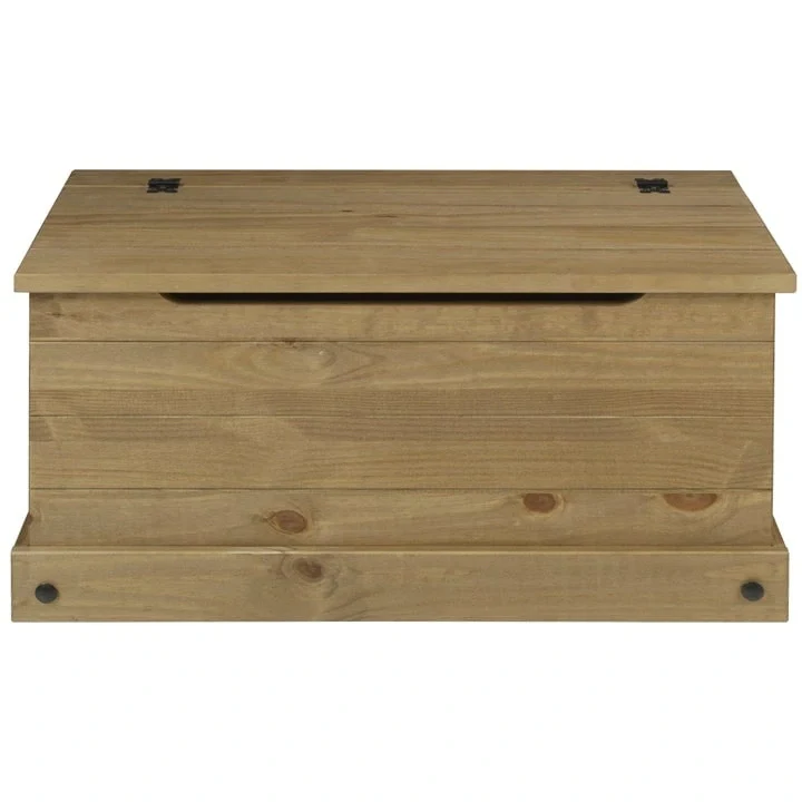 Wood Storage Trunk Ottoman Corona