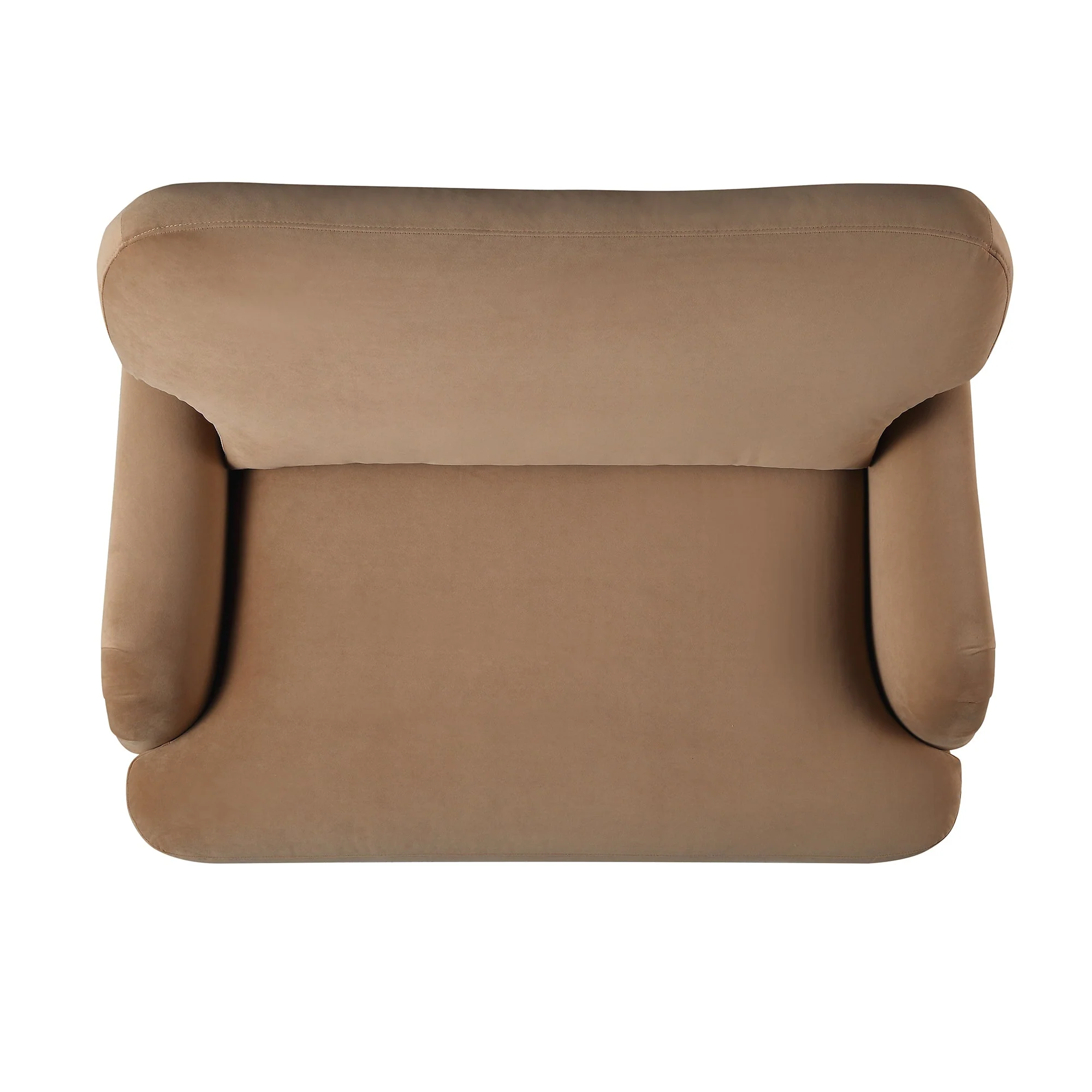 Camel Velvet Sofa, Loveseat