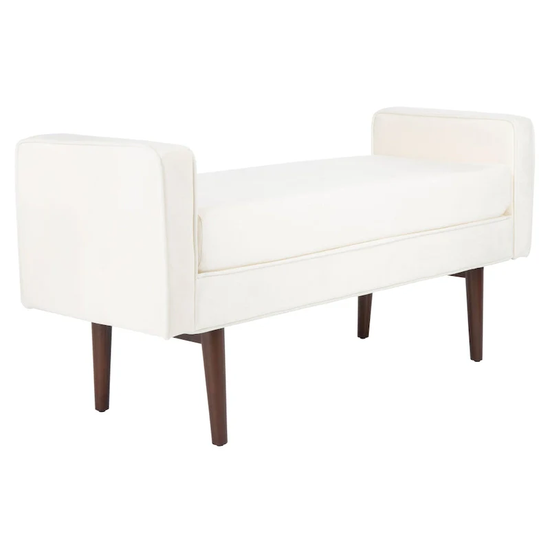 SAFAVIEH Rosalee Mid-Century Modern 25-inch Bench - 49 W x 18 L x 25 H - 49Wx18Dx25H