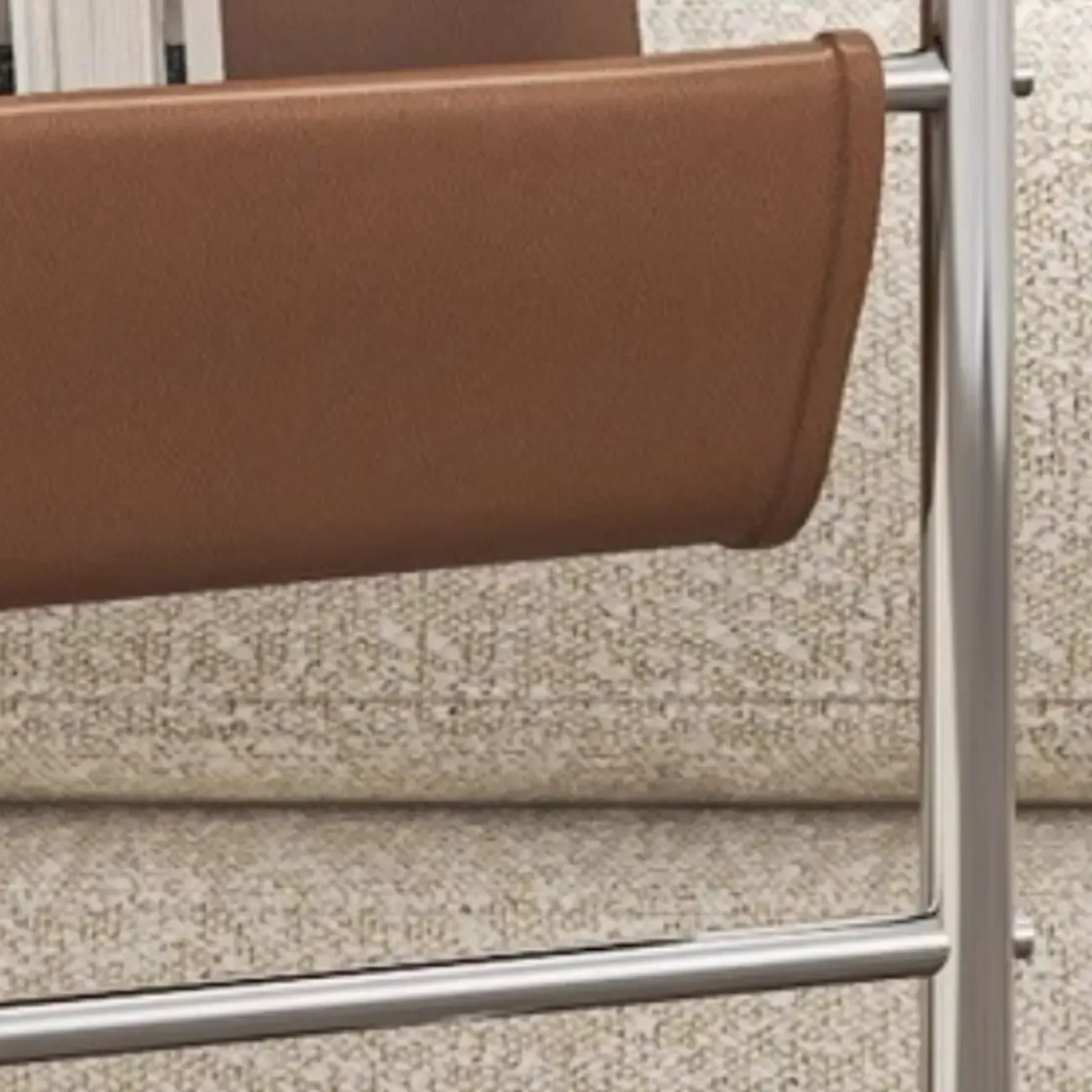 Brown Wood Top C-Shaped Sofa Side Table with Wheels