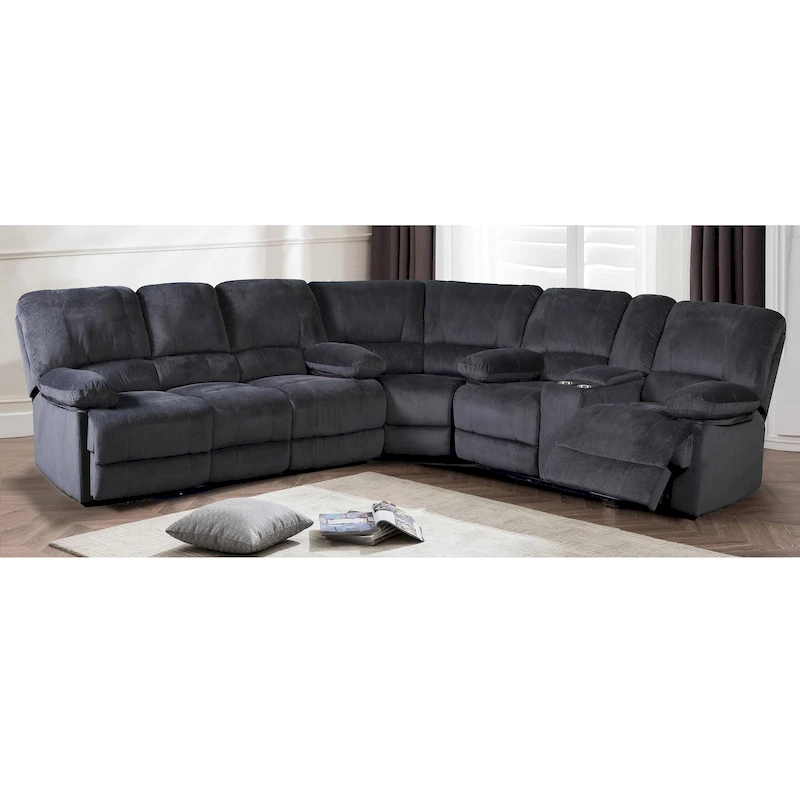 Kevin Transitional Polyester Sectional