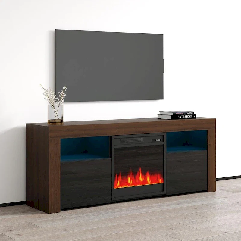 58-inch Electric Fireplace TV Console