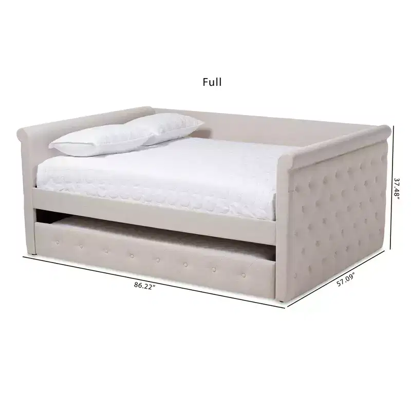 Alena Daybed with Trundle - Baxton Studio