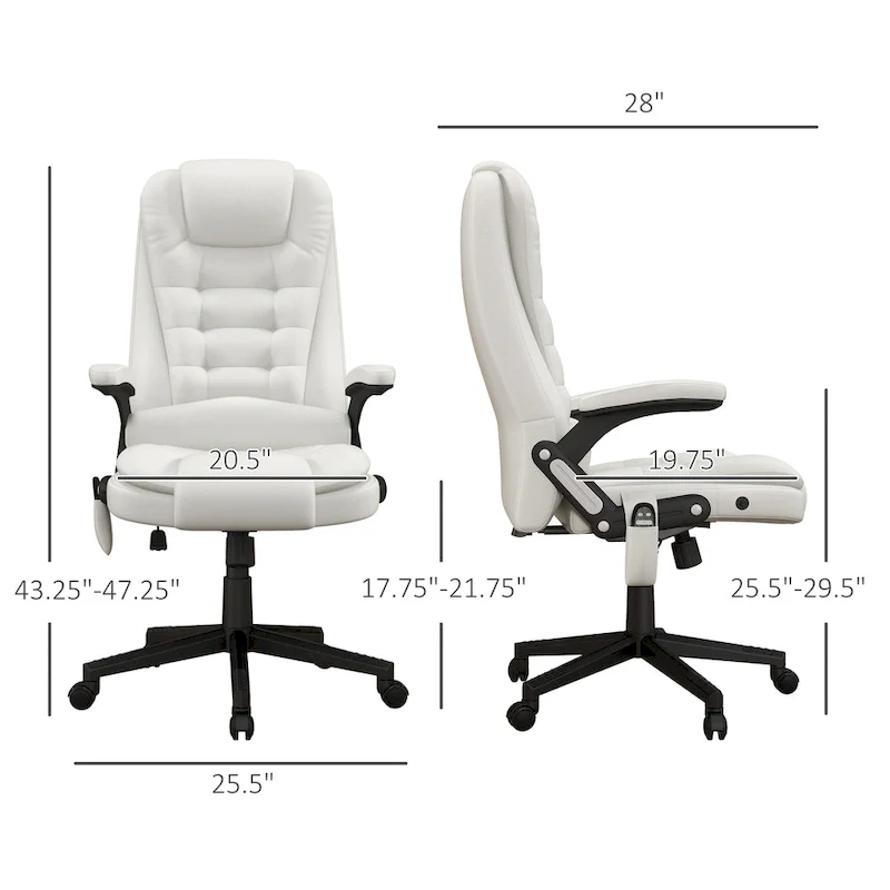 Office Chair - High Back - Massage & Heated with Remote
