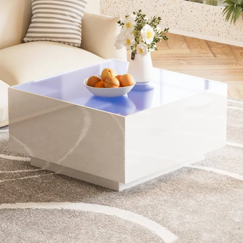 Square High Glossy Coffee Table