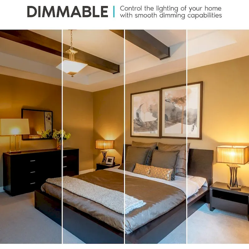 Luxrite A15 LED Light Bulb, 40W Equivalent, Dimmable, 600 Lumens, Enclosed Fixture Rated, Energy Star, E26 Base (4 Pack)