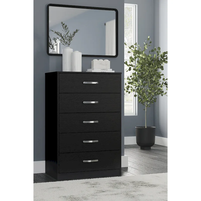 Signature Design by Ashley Finch 5 Drawer Wooden Dresser