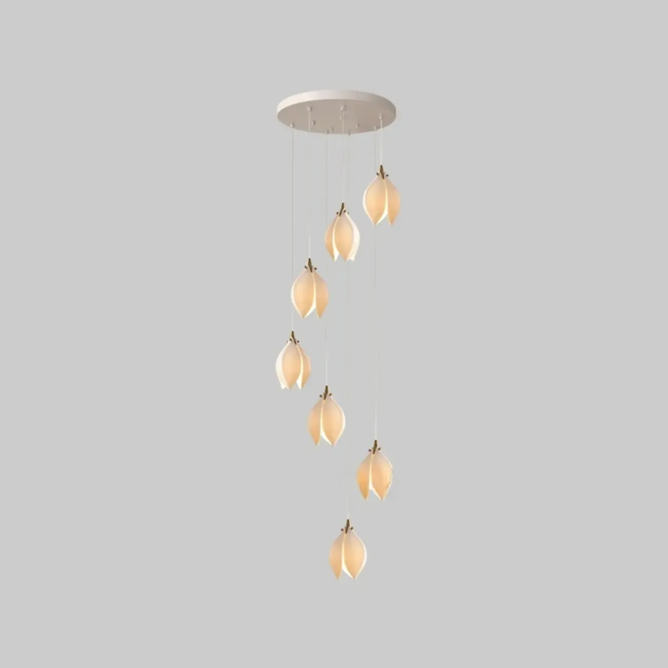 Elegant Ceramic Bud Shape LED Pendant Lamp