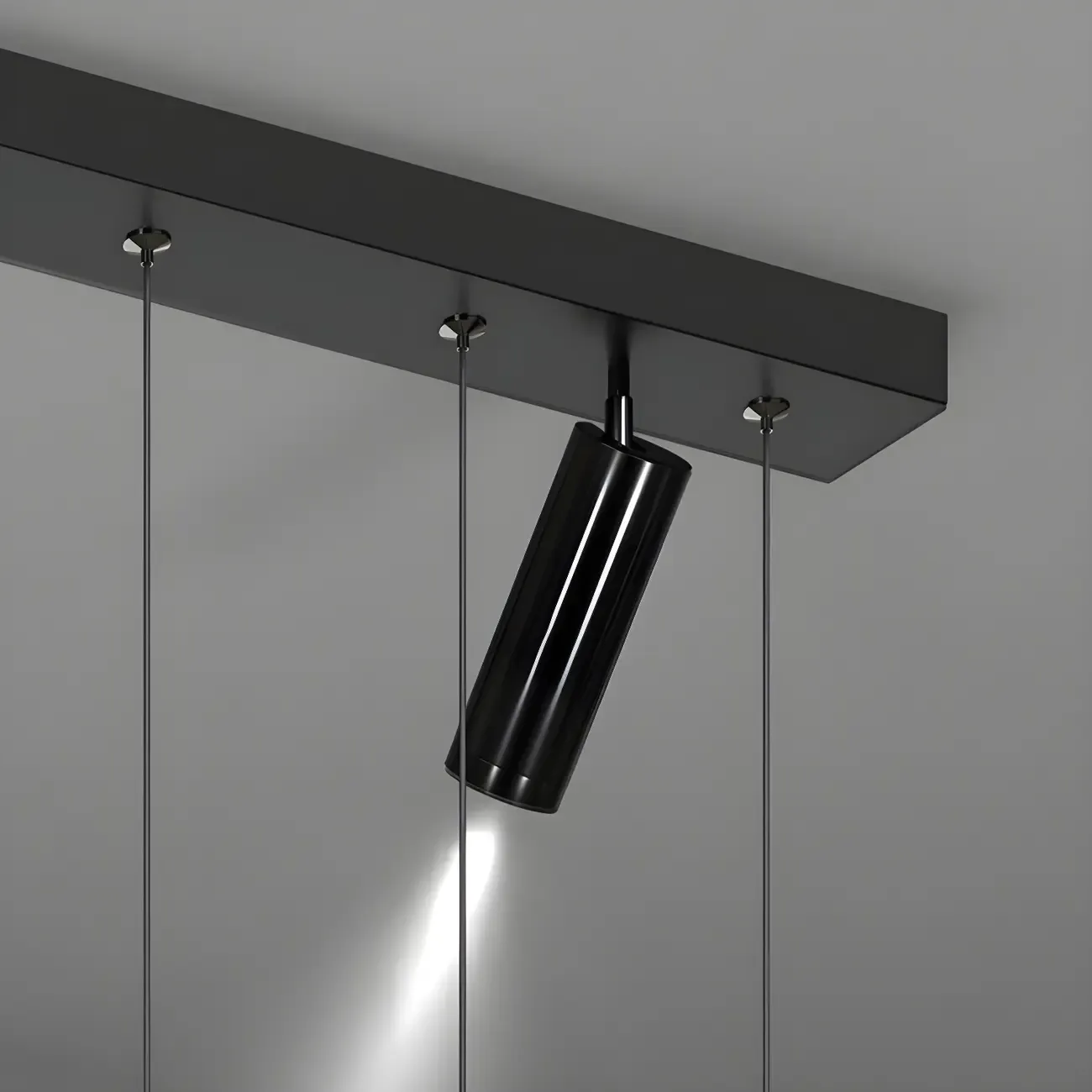 Modern Adjustable Crystal Linear Pendant Light