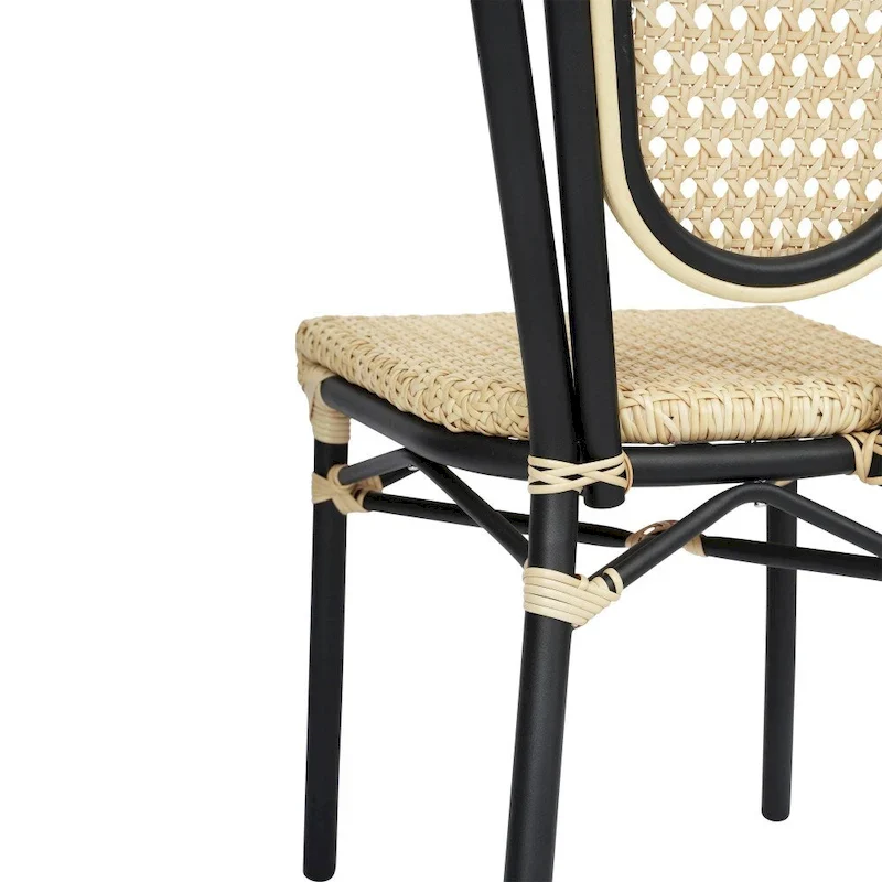 All-Weather Commercial Paris Chair with Metal Frame - N/A