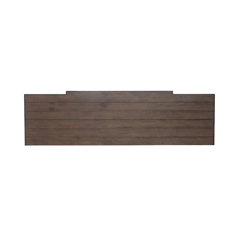 White & Grey Distressed Pine Breakfront Server – 1 Piece