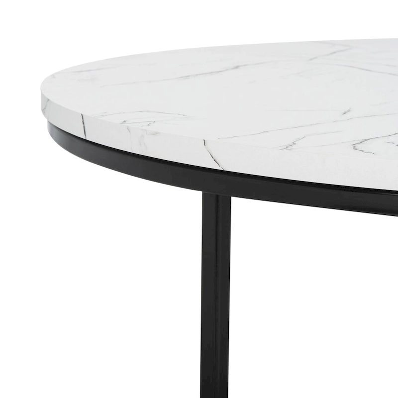 SAFAVIEH Alverda Marble Coffee Table - 35  W x 35  D x 19  H - 35Wx35Dx19H