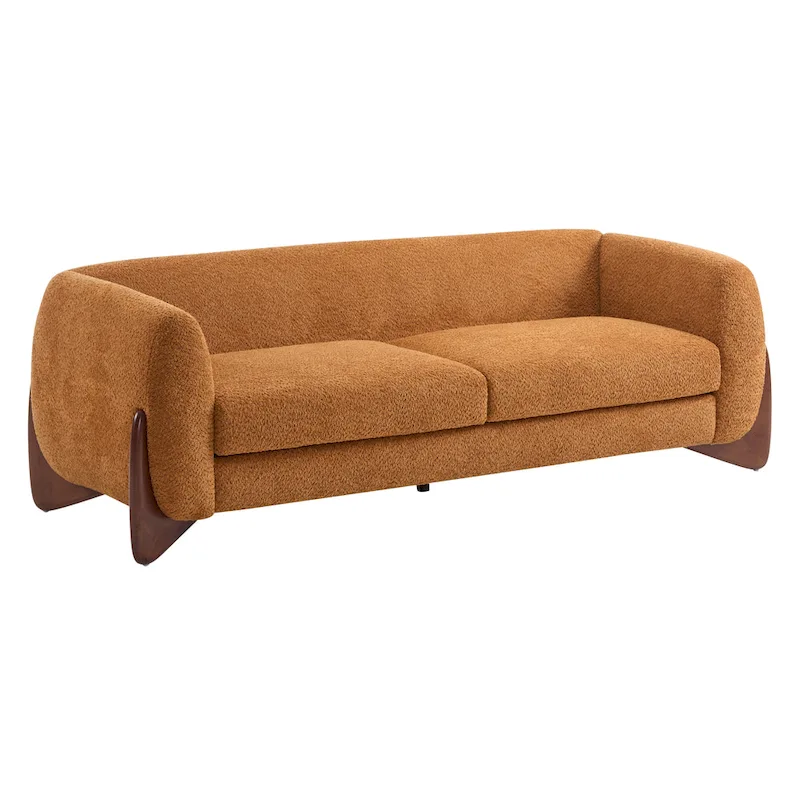 Alma Upholstered Boucle 3-Seat Sofa by Christopher Knight Home