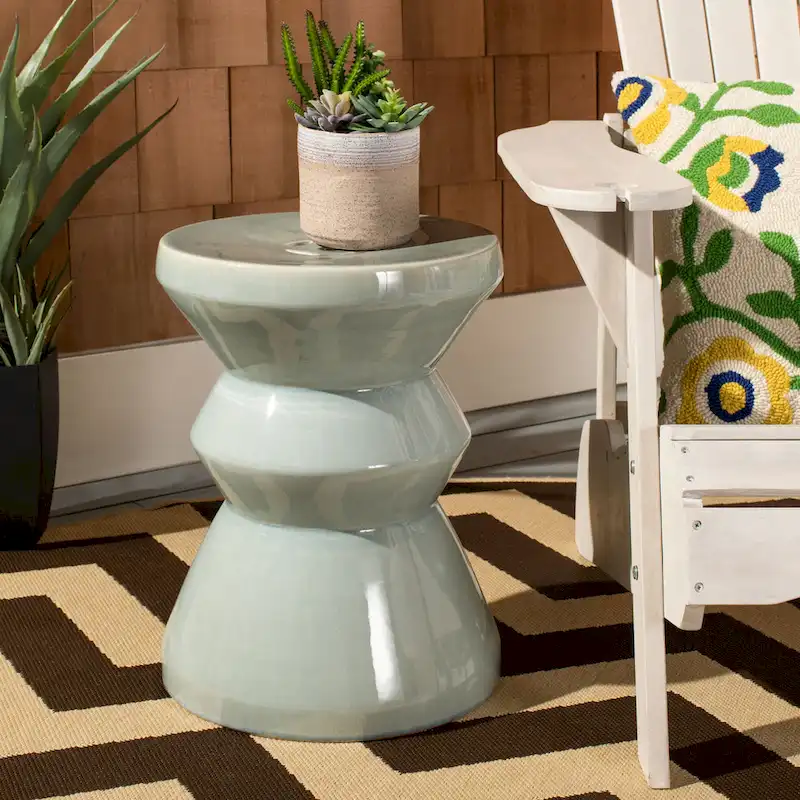 SAFAVIEH Verdie Indoor / Outdoor Ceramic Decorative Garden Stool