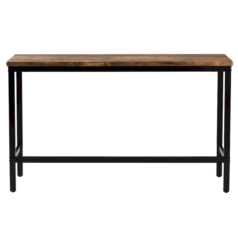 Extra Long Dining Table Set with 3 Stools Pub