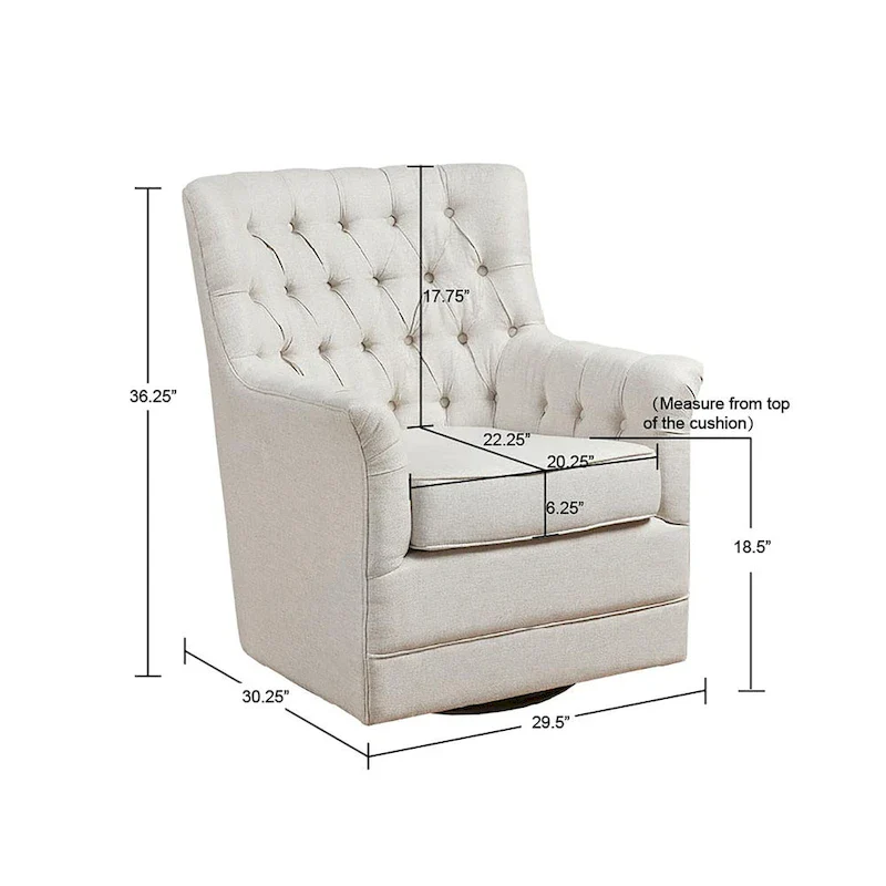 360-Degree Swivel Glider Chair