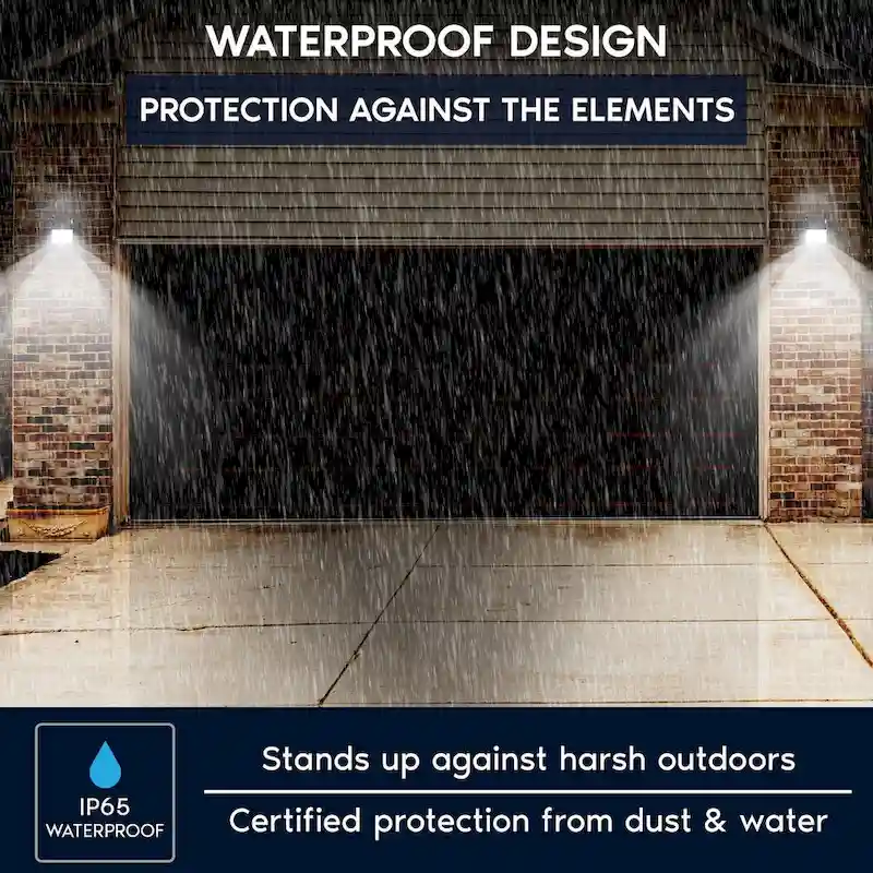 Luxrite 15/20/25W LED Wall Pack Light with Photocell, 3CCT, 1800/2400/3000LM, Dusk to Dawn, IP65, Dimmable 2-Pack