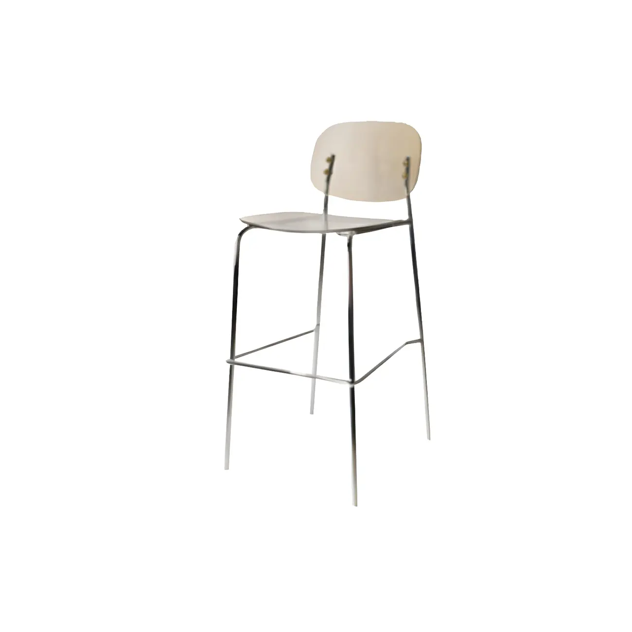 Scandinavian Square Seat Counter Height Acrylic Bar Stools