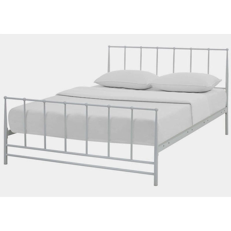 Freeport White King Size Metal Bed Frame
