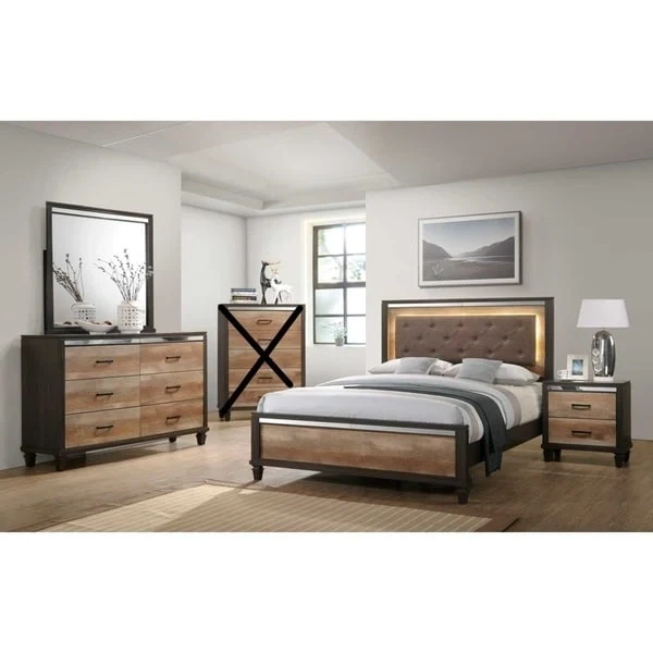 Carbon Loft O'Connell Two-tone Wooden Queen/King Bedroom Set