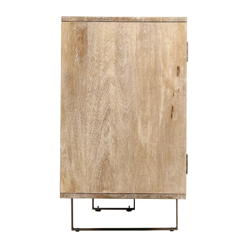 Dayton 72-inch Mid-Century Modern Sideboard In Channeled Mango Wood