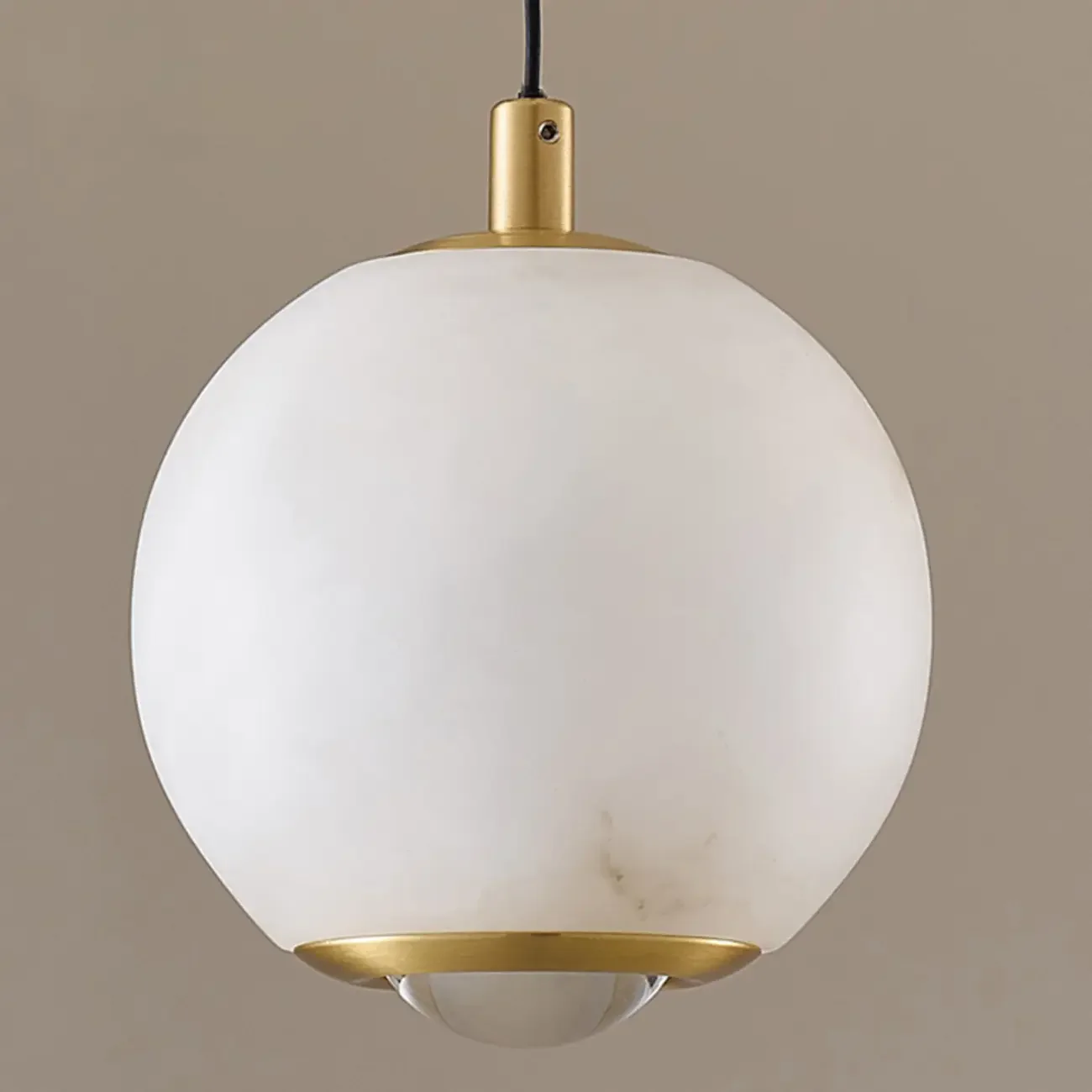 Modern Gold Globe Alabaster Kitchen Pendant Lighting