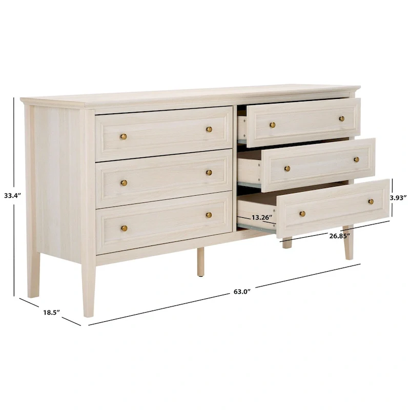 SAFAVIEH Home Sondra 6 Drawer Dresser
