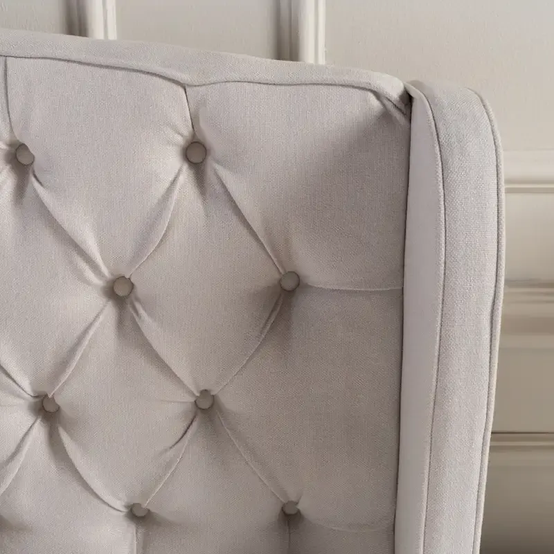 Costello Upholstered Tufted Fabric Queen Bed Set by Christopher Knight Home