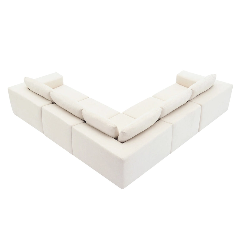 Modular Sectional Sofa, L Shaped Sectional Couch, Cloud Couch Set